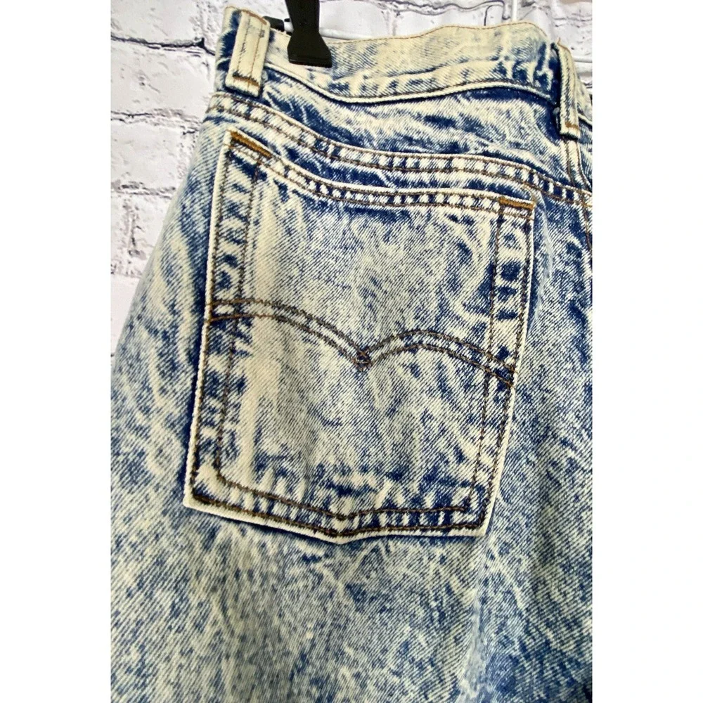 Vintage Kids Youth Boys Girls Levi's 505 Acid Washed Jeans Size 16 31